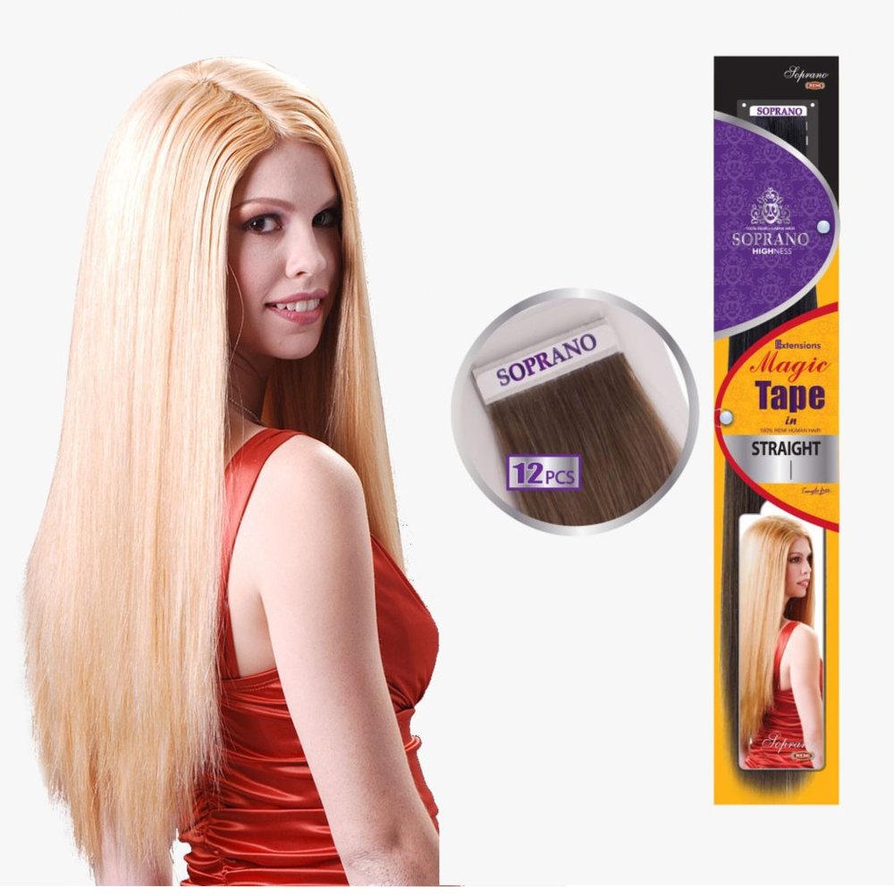 Hair Extensions Soprano Highness Tape In straight 18''